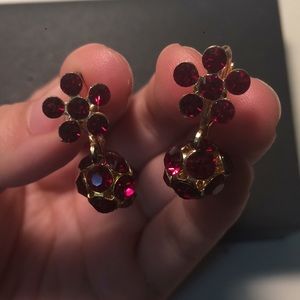 Red earrings